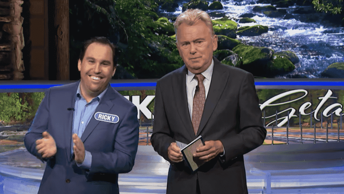 Rick Gilbert and Pat Sajak on Wheel of Fortune