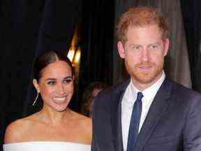 Le prince Harry, duc de Sussex, et Meghan, duchesse de Sussex, assistent au gala du prix Robert F. Kennedy Human Rights Ripple of Hope 2022 à New York, le mardi 6 décembre 2022.