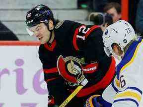 L'attaquant des Sénateurs d'Ottawa Alex DeBrincat.