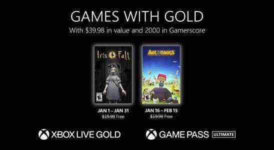 Les jeux gratuits Xbox Live Gold de janvier 2023 annoncés