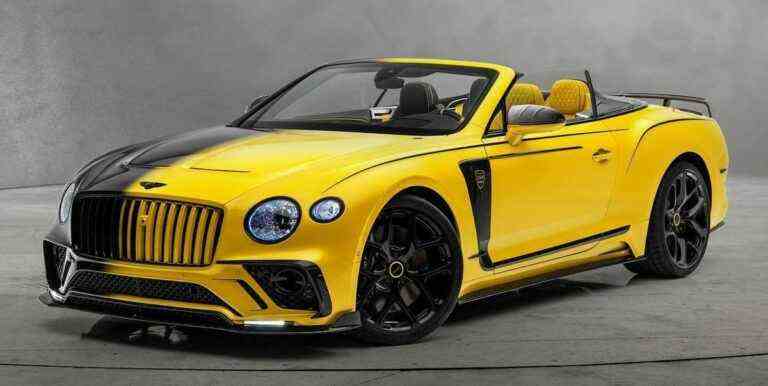 Mansory Bentley bicolore ressemble à une mascotte des Steelers de Pittsburgh