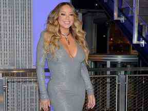 Mariah Carey est photographiée à l'Empire State Building en 2019.