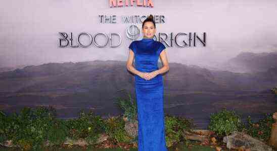 LONDON, ENGLAND - DECEMBER 12: Minnie Driver attends the London premiere of Netflix's "The Witcher: Blood Origin" at BFI Southbank on December 12, 2022 in London, England. (Photo by Tim P. Whitby/Getty Images for Netflix)