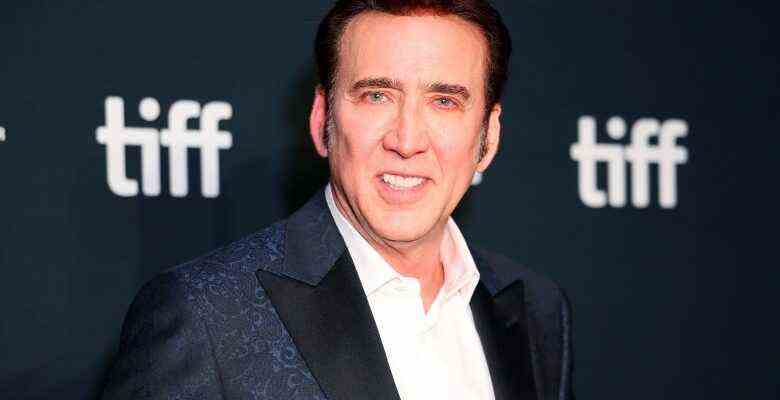 TORONTO, ONTARIO - SEPTEMBER 09: Nicolas Cage attends the "Butcher's Crossing" Premiere during the 2022 Toronto International Film Festival at Roy Thomson Hall on September 09, 2022 in Toronto, Ontario. (Photo by Leon Bennett/WireImage)