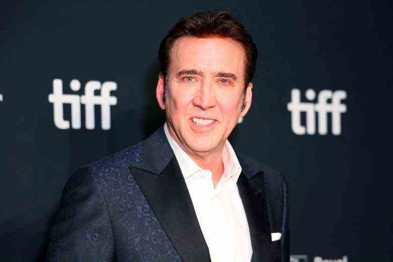 TORONTO, ONTARIO - SEPTEMBER 09: Nicolas Cage attends the "Butcher's Crossing" Premiere during the 2022 Toronto International Film Festival at Roy Thomson Hall on September 09, 2022 in Toronto, Ontario. (Photo by Leon Bennett/WireImage)