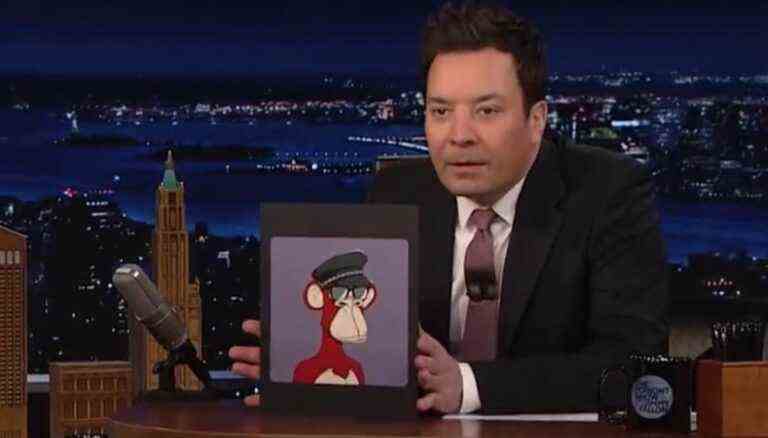 Jimmy Fallon shows off his Bored Ape NFT