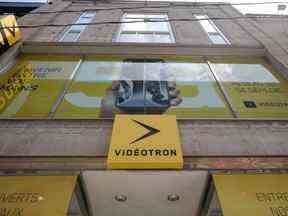 Un magasin Vidéotron à Montréal.