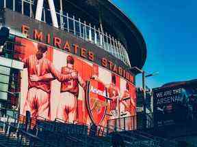 Emirates Stadium à Londres, en Angleterre.