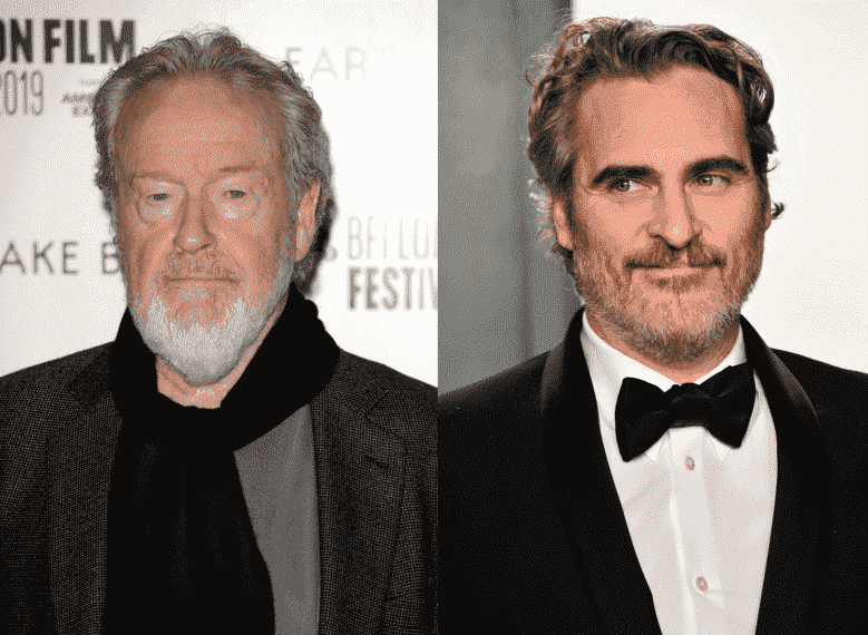 Ridley Scott and Joaquin Phoenix