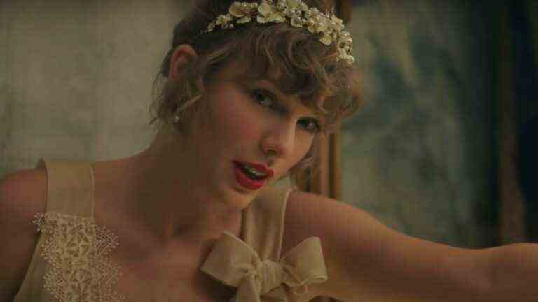 Taylor Swift in her music video for Willow.