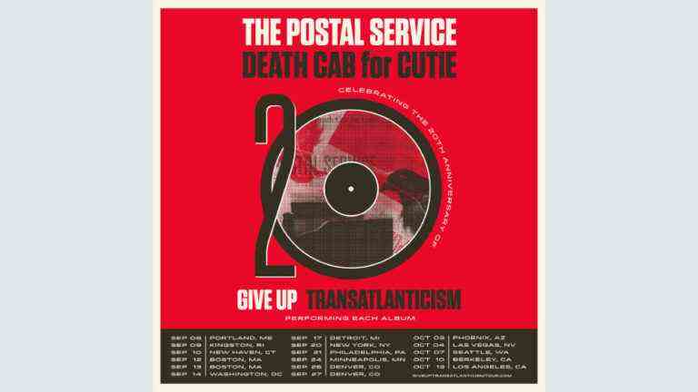 The Postal Service and Death Cab for Cutie to Co-Headline 2023 Tour Les plus populaires doivent être lus Inscrivez-vous aux newsletters Variety Plus de nos marques
	
	
