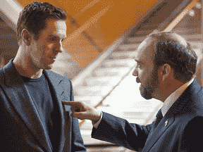 Les acteurs Damian Lewis et Paul Giamatti de Billions