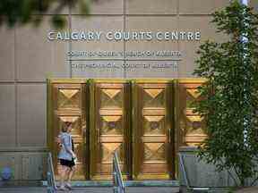 L'entrée du Calgary Courts Centre.