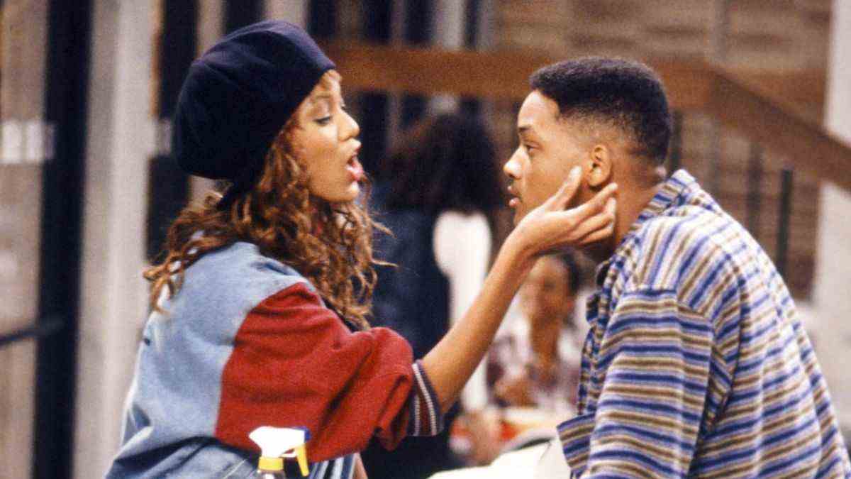 Tyra Banks and Will Smith on The Fresh Prince of Bel-Air