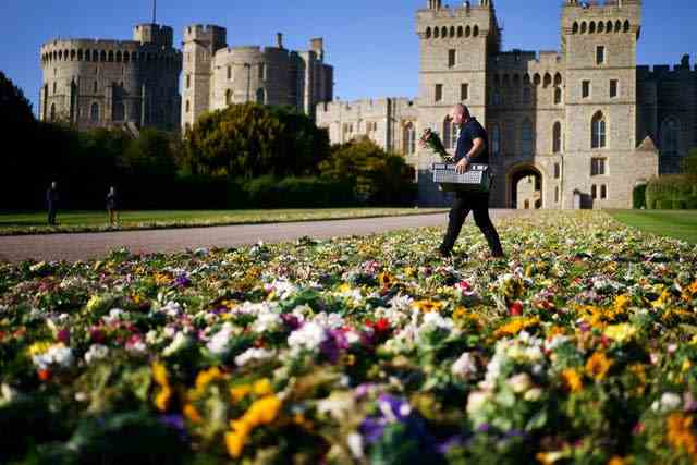 Hommages à la reine à Windsor