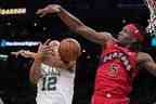 Les Raptors espèrent avoir l'attaquant Precious Achiuwa et sa marque physique de défense, de retour dans l'alignement vendredi soir contre les Phoenix Suns.  Photo AP/Charles Krupa