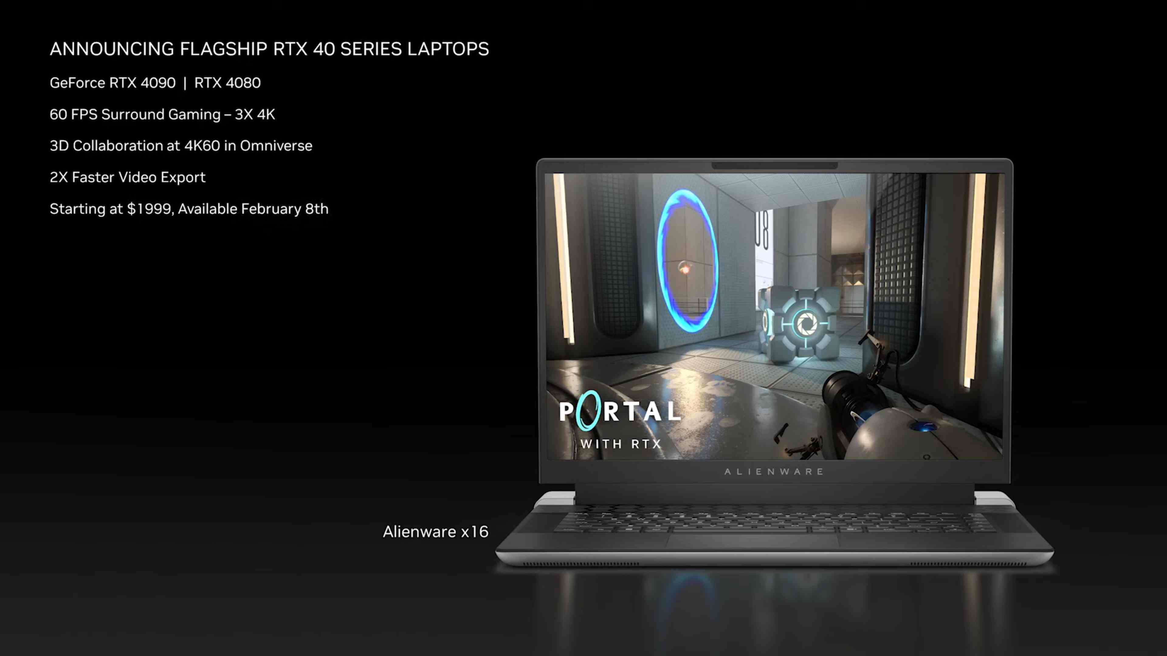 Ordinateurs portables Nvidia CES 2023, RTX 4090 et 4080