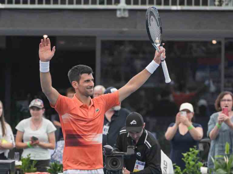 Novak Djokovic reçoit l’accueil qu’il souhaitait à Adélaïde