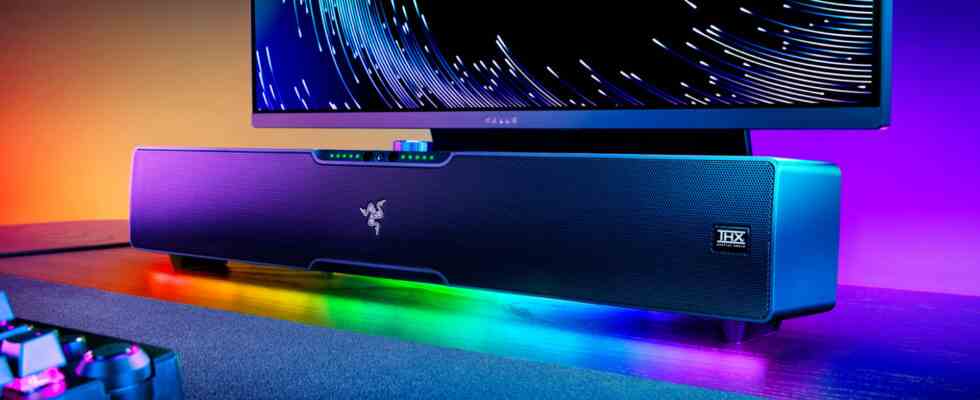 Razer lance une barre de son pour PC de jeu qui suit votre visage