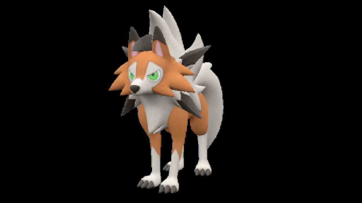 Lycanroc (forme crépusculaire) - Meilleur Pokémon de type Rock en écarlate et violet