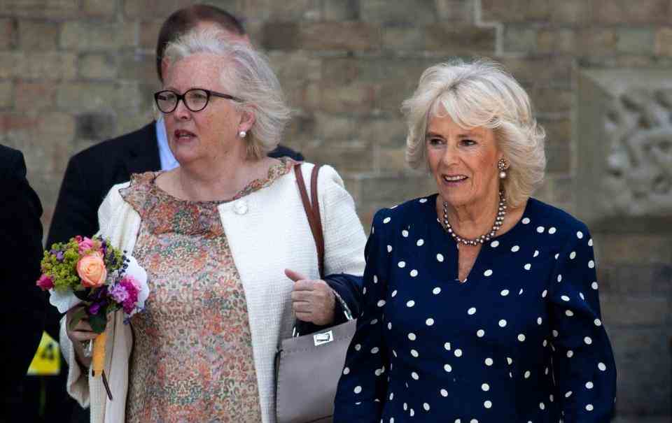 Camilla, reine consort avec la secrétaire privée Amanda MacManus - Will Oliver/EPA-EFE/Shutterstock