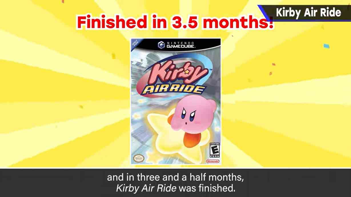 Masahiro Sakurai sur la création de Kirby Air Ride
