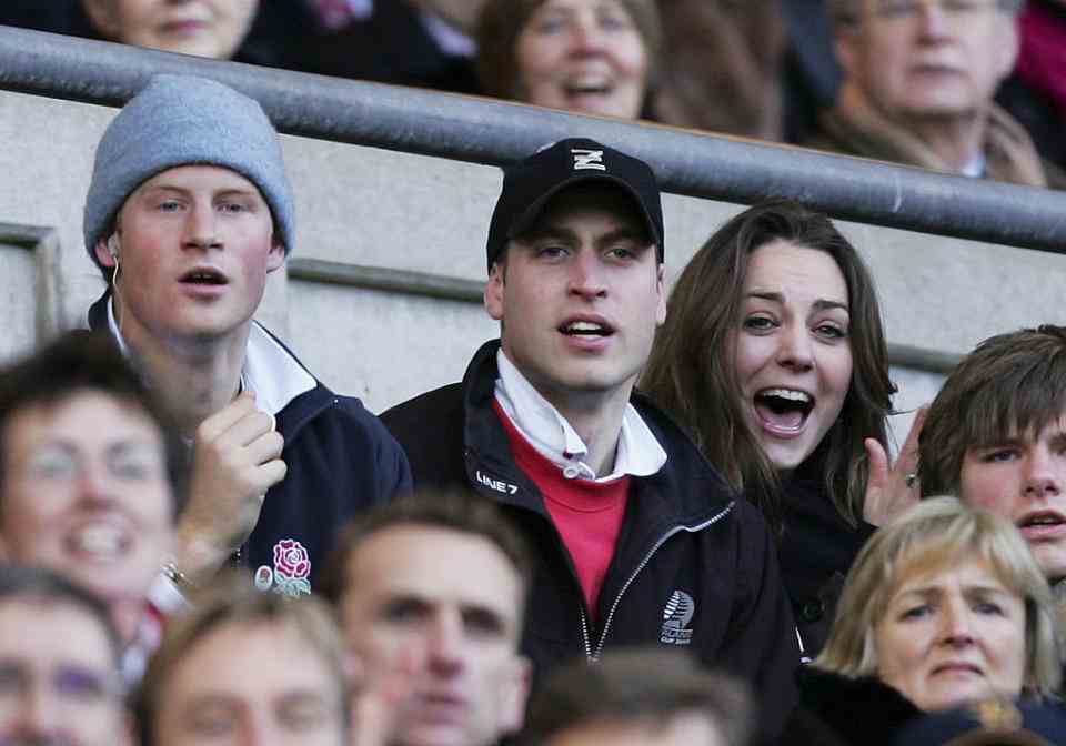 Le trio était souvent photographié en train de rire ensemble, photographié à Twickenham en 2007. (Getty Images)