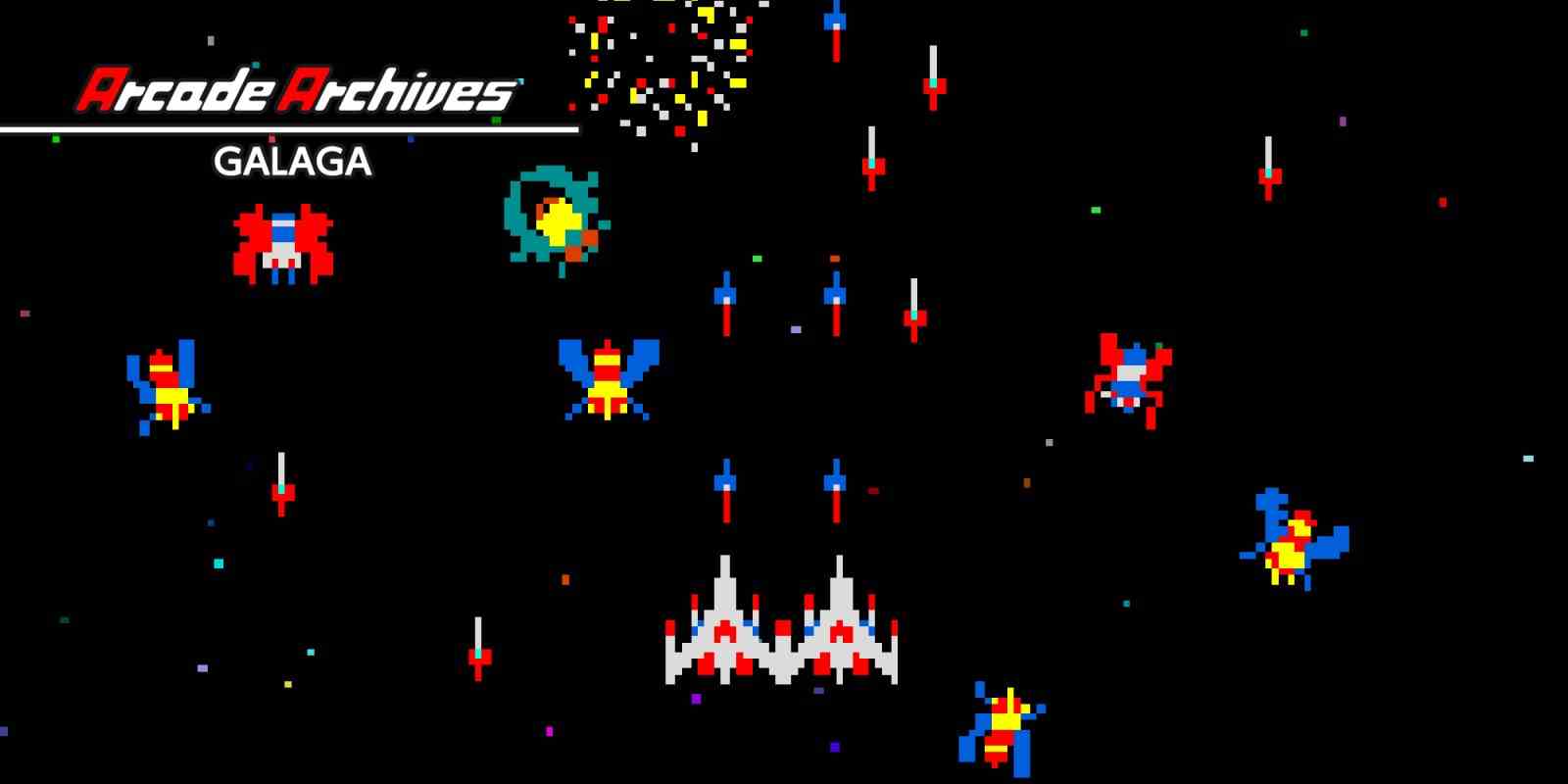 Arcade Archives Galaga gameplay
