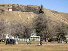 Les Premières Nations de Star Blanket ont commencé des recherches au radar pénétrant dans le sol sur le terrain de l'ancien pensionnat indien le lundi 8 novembre 2021 à Lebret.