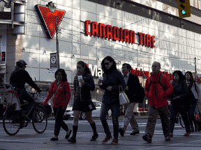 Magasin Canadian Tire au centre-ville de Toronto.