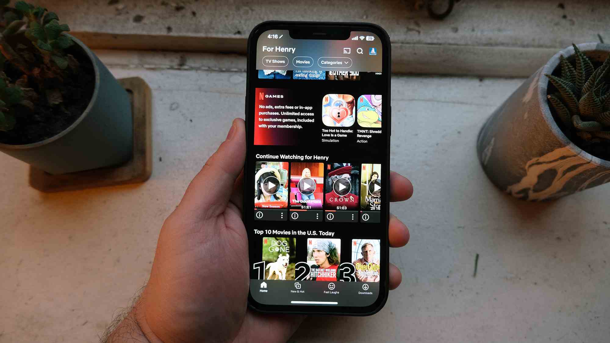 La nouvelle application iPhone Netflix met 