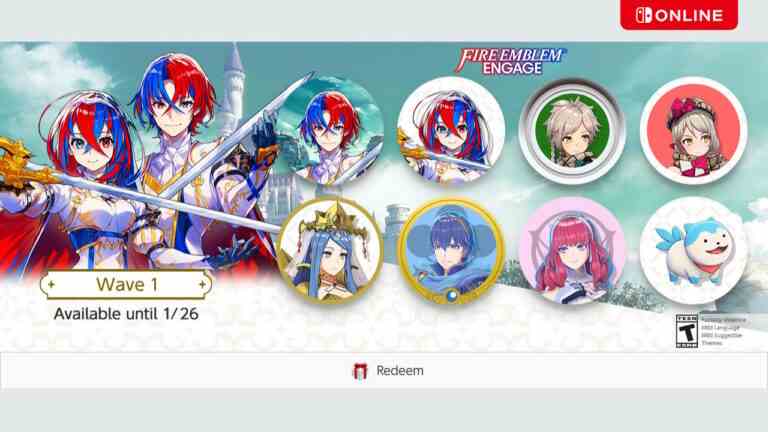 Icônes utilisateur Fire Emblem Engage ajoutées à Nintendo Switch Online
