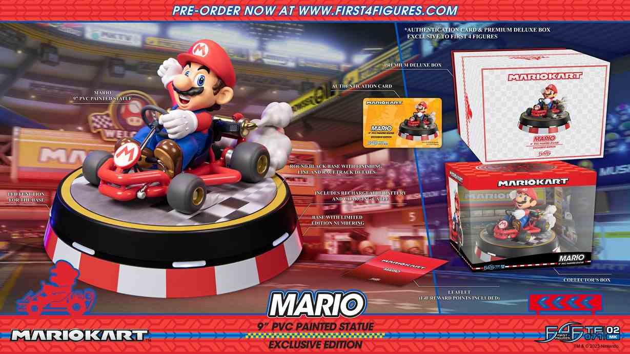 Les 4 premiers chiffres révèlent la statue de Mario Kart, les précommandes sont ouvertes
