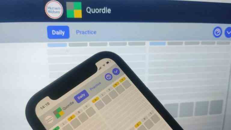 Wordle clone Quordle acquis par Merriam-Webster