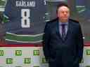 L'entraîneur des Canucks Bruce Boudreau en novembre 2022