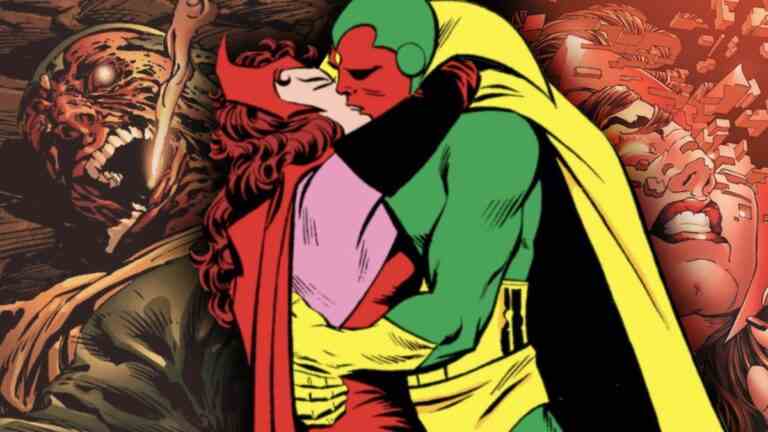 Vision et Scarlet Witch – l’histoire de leur romance rocailleuse