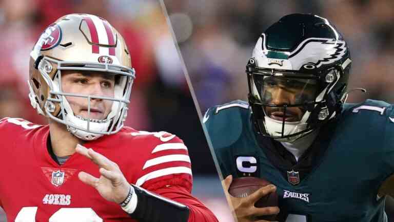 49ers vs Eagles en direct: comment regarder le championnat NFL dimanche en ligne