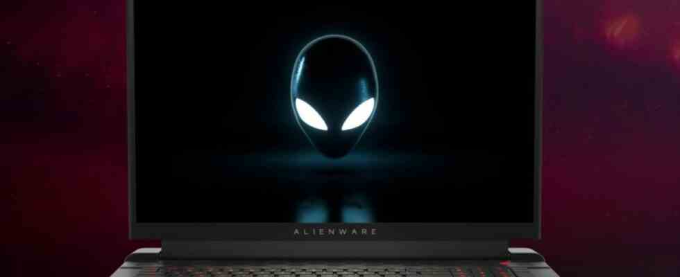 Alienware gaming laptop with an AMD GPU.