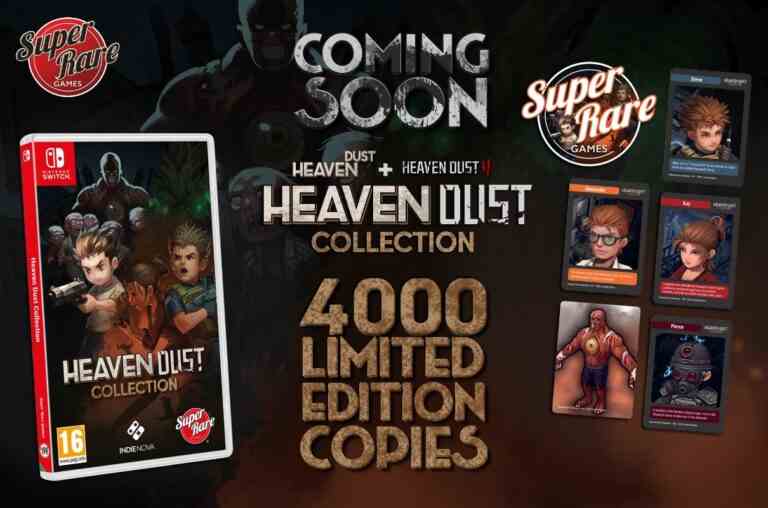 Annonce de la sortie physique de Heaven Dust Collection Switch
