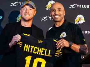 Bo Levi Mitchell signe un contrat de trois ans avec les Tiger-Cats.  Photo des Tiger-Cats de Hamilton