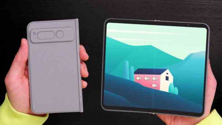 Conception et fonctionnalités de Google Pixel Fold taquinées avec une nouvelle unité factice qui fuit