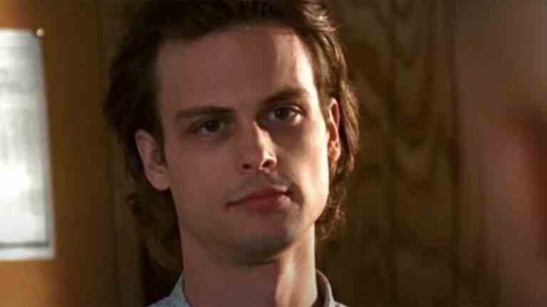 Matthew Gray Gubler talking on Criminal Minds.