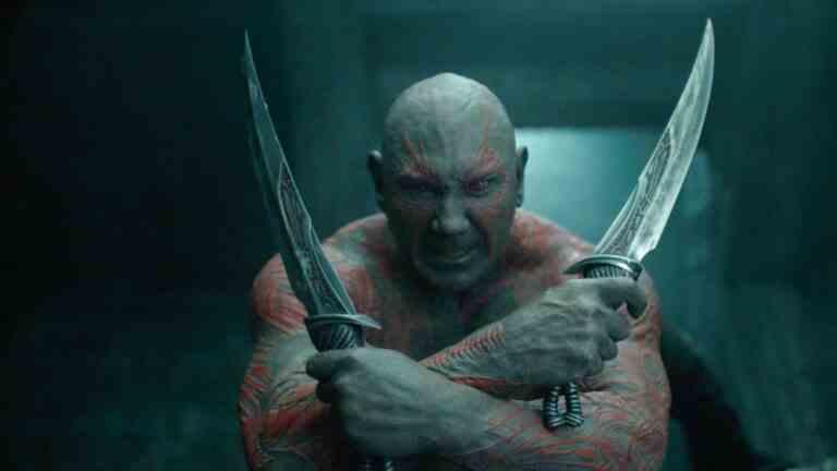 Dave Bautista appelle Marvel Exit un «soulagement» parce que jouer «idiot» à Drax «n'était pas du tout agréable»: «Je ne sais pas si je veux que Drax soit mon héritage» Le plus populaire doit lire Inscrivez-vous aux newsletters Variété Plus de notre Marques
	
	
