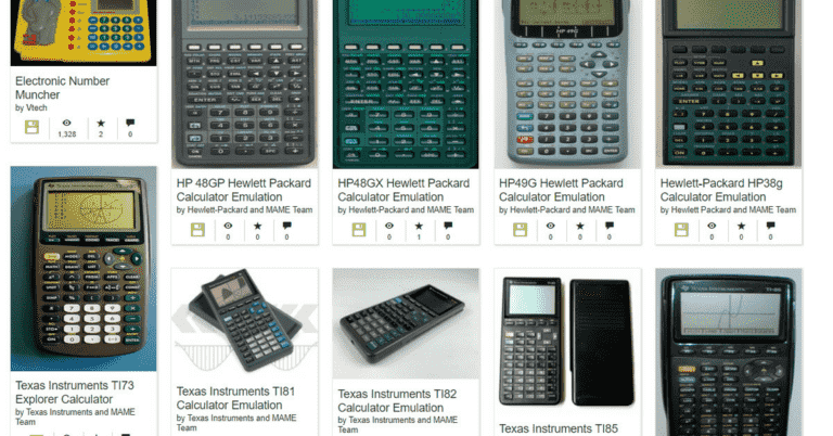 Découvrez ces calculatrices émulées sur Internet Archive