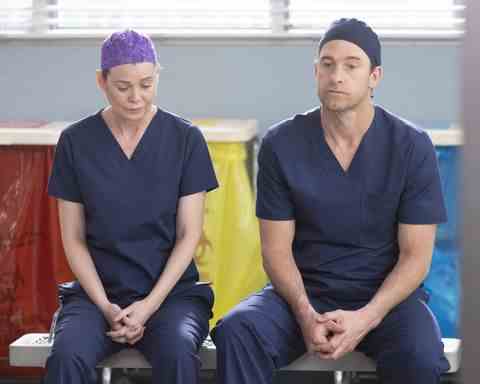 ellen pompeo scott speedman l'anatomie de grey saison 18