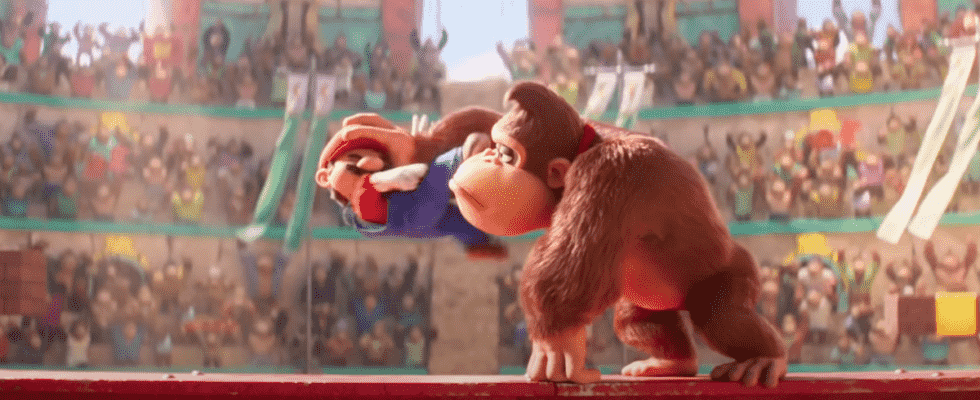 Il y a un combat Smash Bros. dans le film Mario