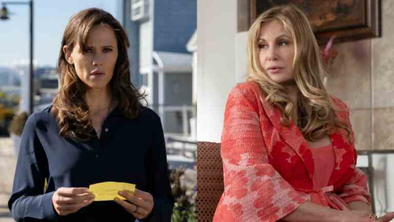 From left to right: Jennifer Garner in The Last Thing He Told Me and Jennifer Coolidge on The White Lotus