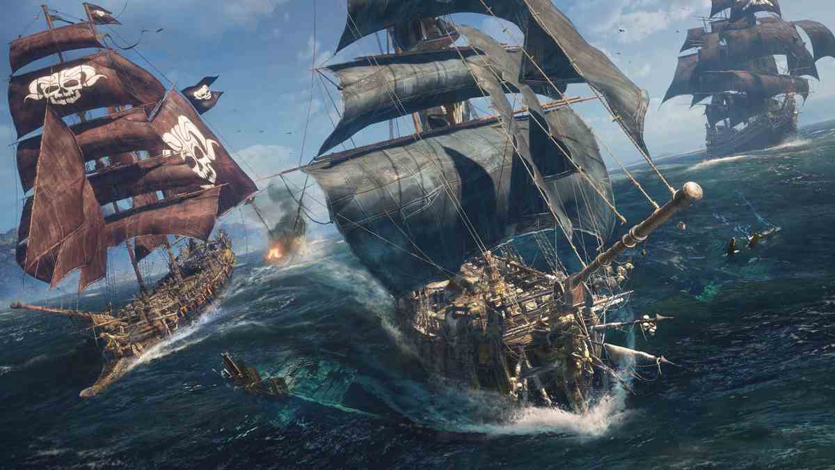 Plusieurs navires de la marine combattant dans Skull and Bones