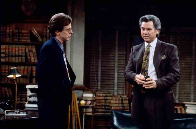 Harry Anderson and John Larroquette on "Night Court"