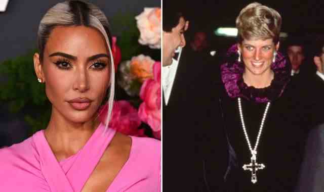 Kim Kardashian achète un pendentif porté par la princesse Diana aux enchères